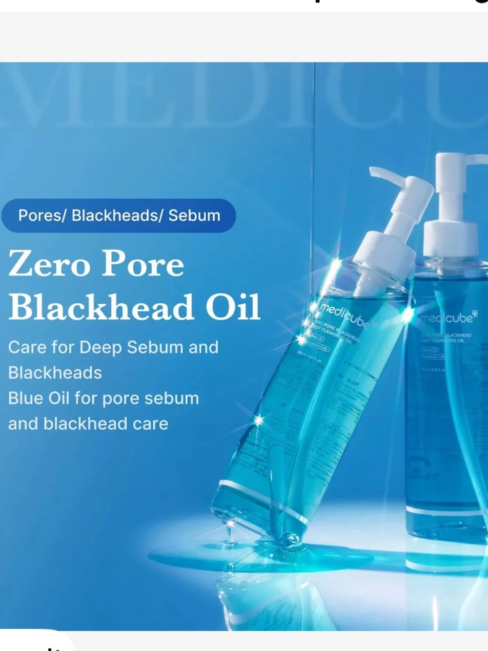 Medicube Zero Pore Blackhead Deep Cleansing Oil 6.93 oz